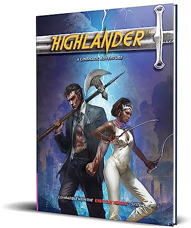 Evil Genius Games Cinematic Adventure: Highlander - Erweiterungs-RPG-Buch, zur Verwendung mit The Everyday Heroes Core Rulebook, d20 5e kompatibel, Violett
