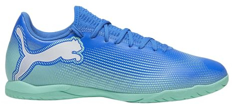 Puma Future 7 Play Herren-Fußballschuhe, Hyperlink Blue-mint-White, 10.5