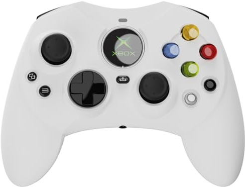 Hyperkin – DuchesS Wired Controller – Offiziell lizenzierter Xbox S Controller für Xbox Series X/S, Xbox One, Windows 10/11, PC, mit Audiobuchse, Impuls-Triggern und Hall-Effekt-Triggern | Weiß