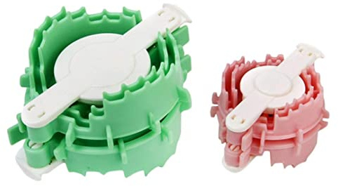 2pcs Plastic Pom pom maker, formaggio a forma di cuore Pompom Fluff Ball Craft 4cm 6 cm Colore casuale