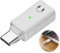 Lightning to usb c adapter audio, Lightning Female to USB-C Male, Earphone Female Converter for More Other Type C Devices, only support audio signal pass through
