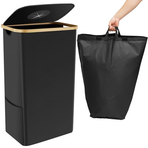 Deposit Bottle Collector Bins with Lid, 105L Collapsible Recycling Bin with Reusable Bags Oxford Cloth Deposit Bottles Collection Container for Kitchen Home Collecting Empties Deposit Bottles