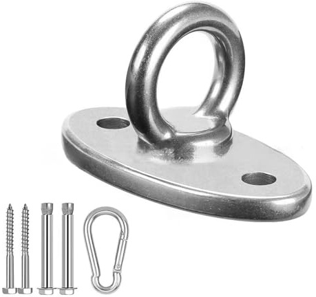 Naapesi Gancho Techo, Acero Inoxidable Colgador Columpio, Gancho para Columpio, Ganchos Resistentes para Hamaca, Cuerda de Yoga y Sacos de Boxeo (Tornillos Incluidos)