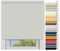 EFIXS Thermorollo Medium - 25 mm Welle - Breiten: 40-240 cm - Höhen bis 240 cm - Hier: 130 cm x 240 cm (Stoffbreite x Höhe) - hellgrau (054) - Hitzeschutzrollo - Verdunklungsrollo