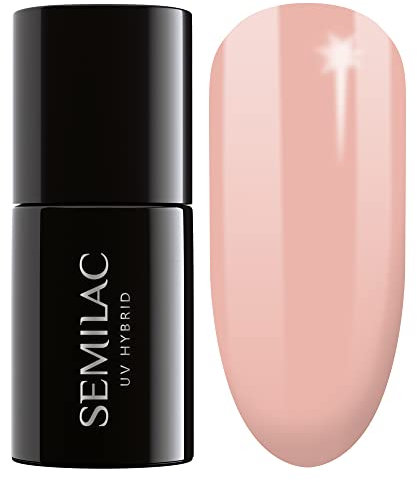 SEMILAC UV Gel Nail Polish - Soak Off, Long Lasting and Easy to Apply. Perfect for Home & Salon use UV/LED Gel Nails 7ml - 273 Creamy Beige.