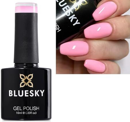 Bluesky Nail Gel Polish BABY PINK COTTON CANDY, BP21 UV LED Soak Off 10ml SPRING SUMMER COLOR