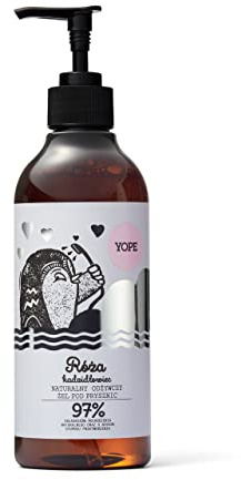 YOPE Natural shower gel Rose and Boswellia | Rose extract | Neutral PH | Plant Glycerine | Vegan Formula | Moisturising | Non irritating | 97% of natural origin | 400ml