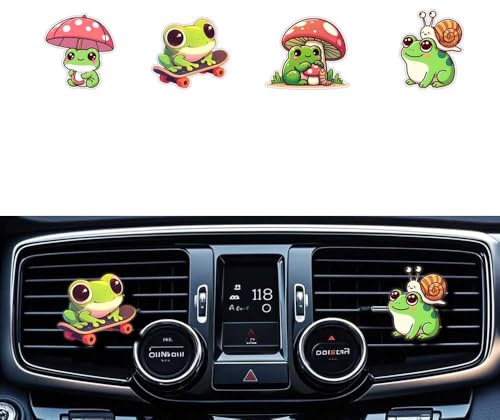 Cute Frog Air Freshener Clips,Car Vent Clip,Car Decorative Clip, Car Air Conditioner Clip,Automotive Interior Decoration Gifts for Men/Women