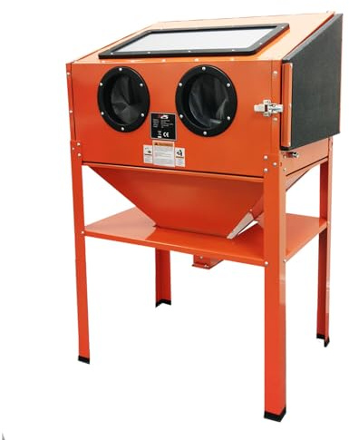 M2S Sand Blasting Cabinet Abrasive Bead Grit Blaster Sandblaster 220L Orange