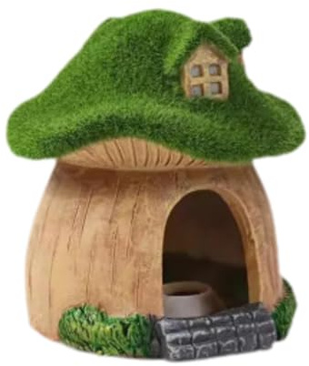 FashionCha Casa a Forma di per Acquario, Decorazione a Forma di in Miniatura per Pesci Rossi E Rettili