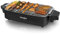 Parrilla Barbacoa, Barbacoa Éléctrica Grill Electrico BBQ Sin Humo de Mesa con Bandeja Recoge Grasa para Exterior Interior, Temperatura Ajustable, 1800W - Nero