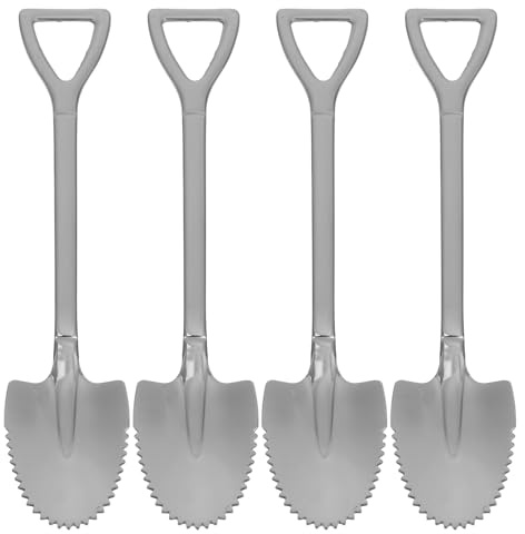 Grapefruit Spoon, 4PCS Watermelon Spoon with Serrated Edge, Stainless Steel Peeling for Citrus Dragon Fruit, Cantaloupe, Curved Serrated Shovel s Kiwi