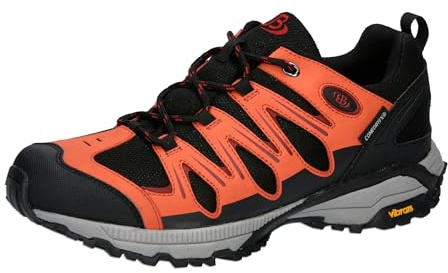 Brütting Men's Expedition Trail Running Shoe, Black, Orange, red, 9.5 UK