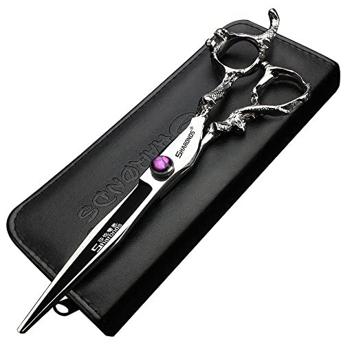 6/7/8/9 pollici, set professionale di forbici per capelli, forbici per capelli giapponesi, forbici per capelli maschili e femminili (1, 7 pollici piatto-B)