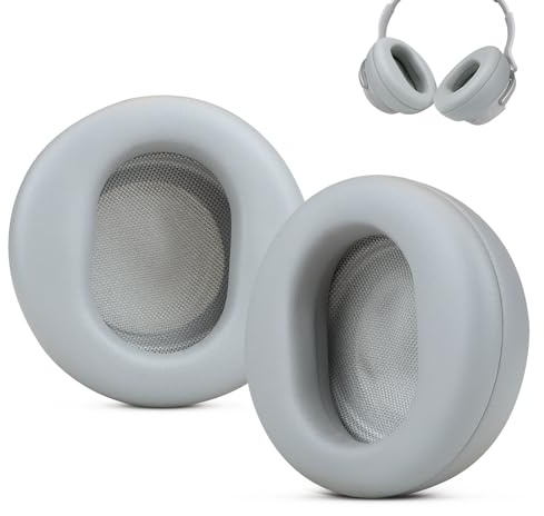 SINOWO Ersatz-Ohrpolster für Microsoft Surface Kopfhörer, kabellose Geräuschunterdrückung, hochdichtes Geräuschisolierungsschaum, weiches Protein-Leder, Grau