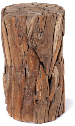 CREEDWOOD Colonna Malea 60 | Driftwood, 60cm | piedistallo Supporto Solido per Fiori, pilastro in Driftwood, Decorativo, per Piante, Naturale da Pavimento, Colonna di Fiori