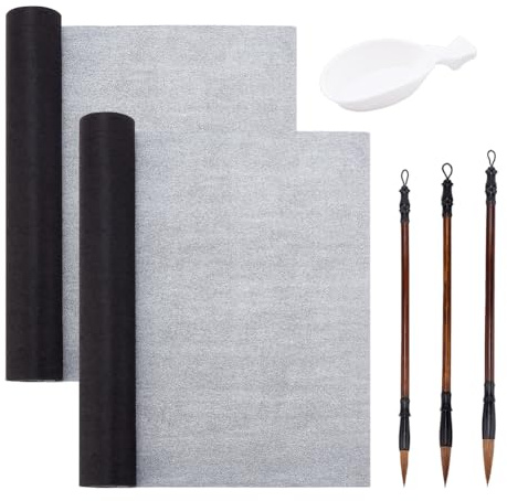 PH PandaHall 6 stycken, inget bläck, kinesiska kalligrafi-kits, återanvändbar, skrivning, magisk vattenduk, pappersset, kinesisk kalligrafimatta för studenter, nybörjare, övning, vårfest