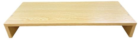 Acomoda Textil – Soporte para Monitor de Madera 49x19x7 cm . Elevador de Pantalla Ordenador y Televisión para Escritorio, Oficina y Despacho Organizador de Espacio.