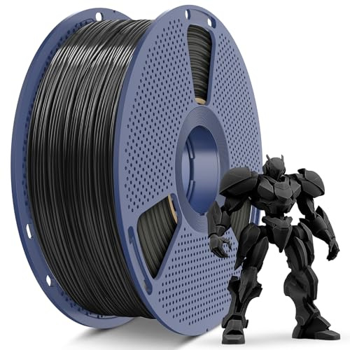 SUNLU ABS Filament 1,75mm, Hochwertige Stärke, Hohe Temperaturbeständigkeit, 3D Drucker Filament 1.75 mm, 1KG Spule, abs Schwarz