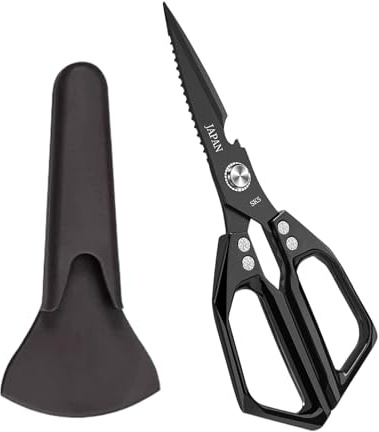 Tijeras de cocina - tijeras domésticas | Juego de tijeras | Fobias de cocina ergonómicas para todos los propósitos de mango suave resistente herramienta, dispositivo portátil para cocineros, cocineros