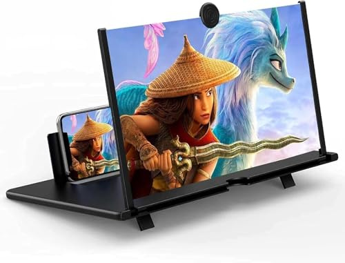 JUYUANDE Lupa de 12 pulgadas para smartphones, 3D HD, ampliación de pantalla, para películas, vídeos, juegos (12 pulgadas)