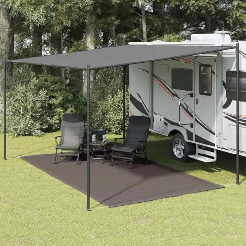 Genérico Alfombra de Tienda de campaña Gris Antracita 200x400cm,Actividades al Aire Libre,Camping y Senderismo,Accesorios para Tiendas de campaña-310678