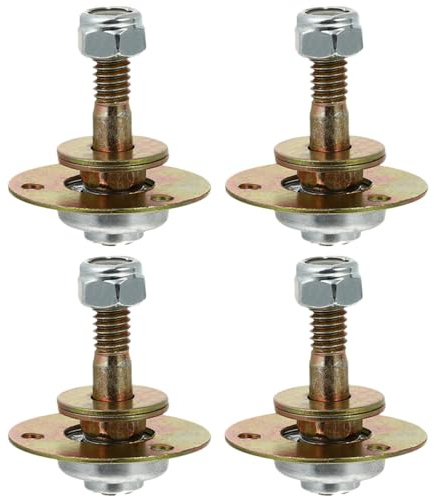 VILLFUL 4 Piezas de Cojinetes para Mecedora de Muebles M8x55 Mm, Herrajes de Conexión de Hierro Chapado, Repuesto para Sillones Reclinables en Hogar y Cocina, Accesorio para Movimiento
