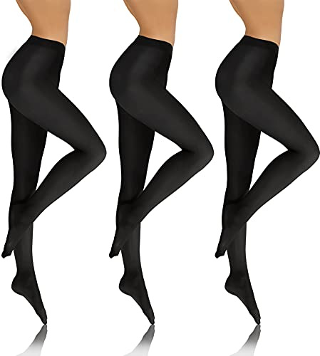 sesto senso 3 M paia Collant Donna Opaco Microfibra 70 DEN Nero 3 M SET1