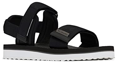 Columbia Via Sandal sandalias para Mujer, Negro (Black x White), 39 EU
