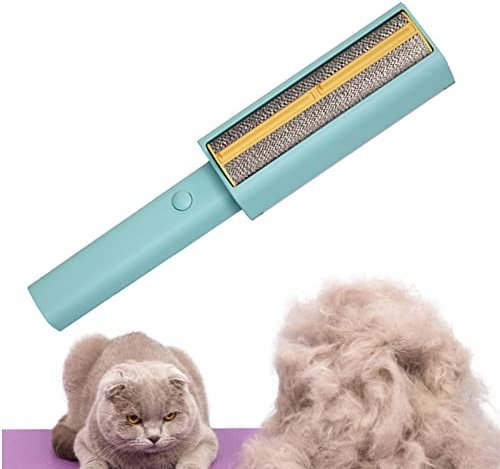 Yeeda Spazzola per lanugine | Rimozione della pelliccia con 40 adesivi | Spazzola per rimuovere la lanugine riutilizzabile con manico ergonomico, spazzole per pulizia dei capelli con 40 adesivi per