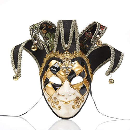Prevessel heltäckande ansikte män maskerad mask jester masker kvinnor vintage venetiansk mardi gras mask halloweenfest