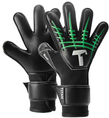 T1TAN Fluo Beast Junior 3.0 - Fussballhandschuhe für Kinder mit Flat Cut - ohne Fingerschutz - Für die Profis der Zukunft - Gr. 6