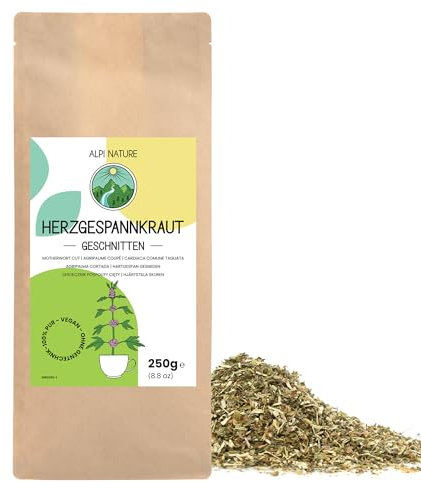 Alpi Nature Herzgespannkraut Tee 250g, Echtes Herzgespann geschnitten, Herzegespann Tee lose