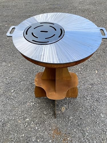 Brasero plancha Acier corten Barbecue