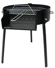KDOX - Barbacoa Redonda Ø63cmx75cm altura con soporte para paella carbón y leña