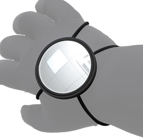 Miroir de Plongée à Main - Miroir Convexe D'Observation Sous-Marine Étanche Et Ajustable | de Poignet d'Observation Sécurité Plongeur,pour Plongée Libre, Dérive, Spéléologique