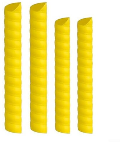 Protezioni per alberi in plastica per prevenire danni alla fauna selvatica e all'inverno sui giovani alberi per migliorare i tassi di sopravvivenza (giallo)