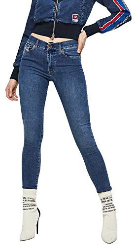 Diesel D-Roisin Jeans Damen Blau - DE 34 (US 26/32) - Slim Fit Jeans Pants