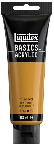 LIQUITEX Basics Acrylic Paint, Yellow Oxide, 118 ml Tube