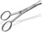 Ciseaux à moustache et barbe de Solingen en Acier inoxydable avec lame tranchante et microdenture unilatérale pour couper la barbe, les poils du nez et les cheveux 10,5 cm