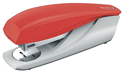 Leitz NeXXt Recycle Häftapparat, 30 Ark, Häftklamrar Ingår, Röd | Agrafeuse en plastique recyclé pour 30 feuilles, avec agrafes, dégrafeur intégré et technologie d’agrafage de précision.
