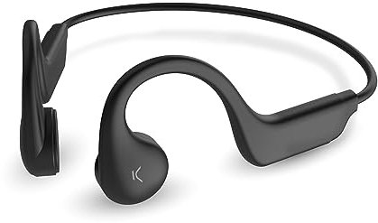 KSIX Astro Auriculares Conducción Ósea Deportivos inalámbricos, Micrófono para Llamadas, Comodidad Open-Ear para Correr, Asistentes de Voz, Impermeables, Control Táctil, 7h Autonomía, USB-C