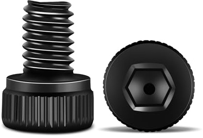 120 PCS M3 X 10mm Hex Socket Head Cap Screws, 12.9 Grade Alloy Steel, Black Oxide Finish, Fully Threaded Metric Bolts by TPOHH, 91290A115