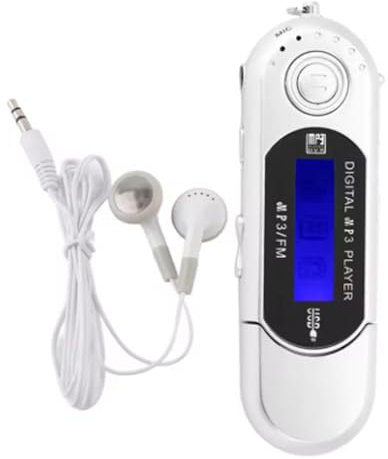 Handy Reproductor MP3, Mp3 Pilas Reproductor MP3 Portátil con Pantalla - USB Y Tarjeta, Ideal para Viajes O Uso Diario (9.5x2.6x1.6cm)