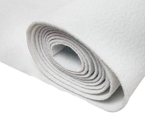 Teppichrolle für Hochzeit, rutschfest, für Zeremonien, Partys und Weihnachten, 2 mm dick, 1,2 x 50 m, ideal für Innen- und Außendekoration, Weiß