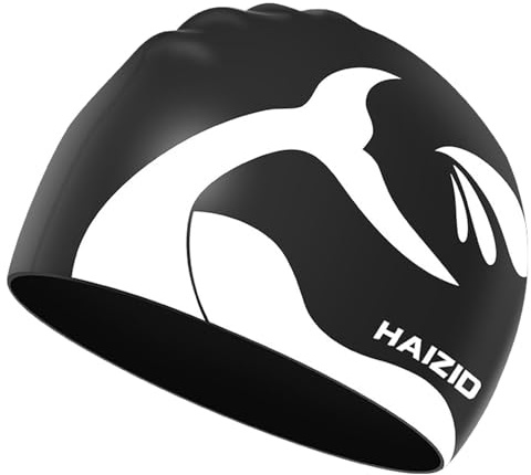 Gorro de natación para adultos – Tapón de baño de silicona extensible, gorro de baño suave impermeable | Accesorio ligero para hombres y mujeres, protege el cabello rizado o liso durante el