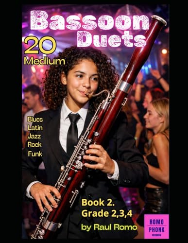 20 Duos Fagot: Cursos 2,3,4 BOOK 2. Rock, Jazz, Latin, Blues, Pop, Funk
