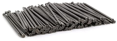 Design61 100x Stahlstifte Stahlnägel Sockelleistenstifte Nagel 1,5 x 30 mm Flachkopf Senkkopf BLANK