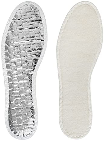Bama Alutherm Airtech Shoe Insoles - Warm Inner Soles with Air Chamber Insulation and Aluminium Cold Protection Shield Reliable Winter Inserts for Adults UK 9/10-42/43 EUR - 1 Pair