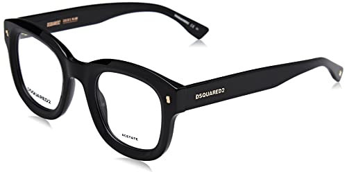 Dsquared Unisex D2 0091 Sunglasses, 2M2/25 Black Gold, 48